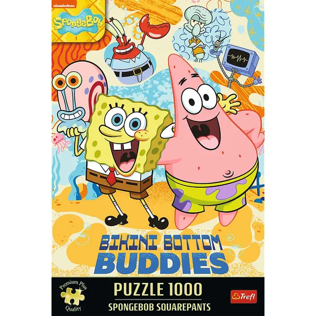 PUZZLE TREFL 1000 PREMIUM PLUS SPONGEBOB SQUAREPANTS VIV12081