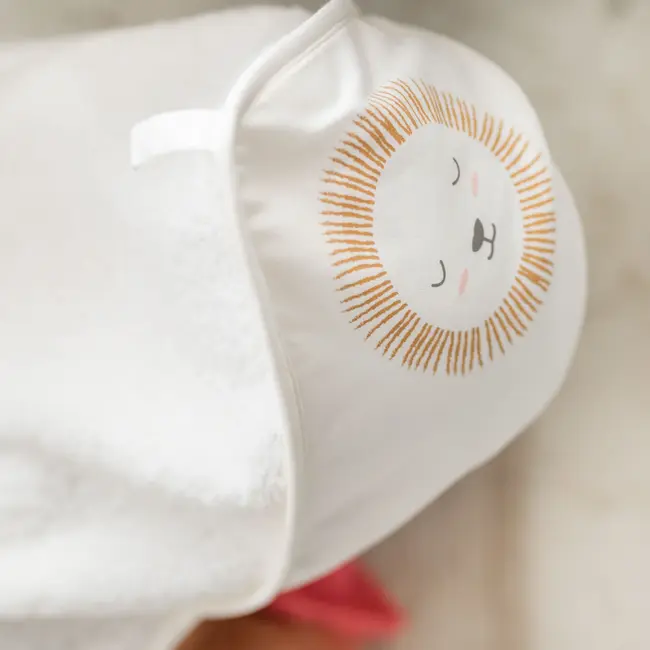 Prosop Baie Cu Gluga Bebelusi 0-5 Ani ,   Bumbac Certificat Oeko-tex  , 100x100 Cm, Nairobi Mustard Pjb18nase41-048