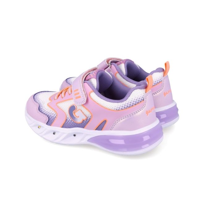 Sneakers cu luminite garvalin 252828, mov 252828-d-33