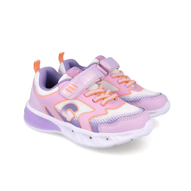 Sneakers cu luminite garvalin 252828, mov 252828-d-26
