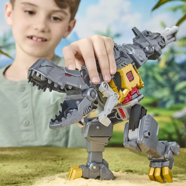 TRANSFORMERS CYBERWORLD ROBOT GRIMLOCK TRANSFORMABIL IN DINOZAUR VIVG0748