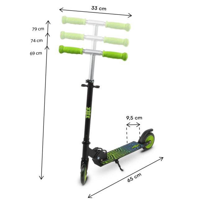 Trotineta Pliabila, Wxm, Skipo Zone, Aluminiu, Roti Led 120mm, Pana La 50 Kg, Multicolor Pjbhsskih01