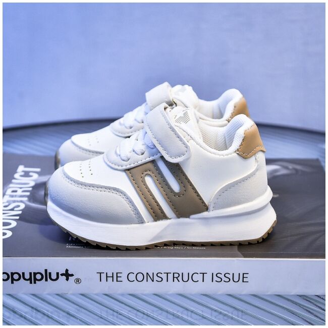 Adidasi albi cu insertii crem - sony mbhy892-3-bo1