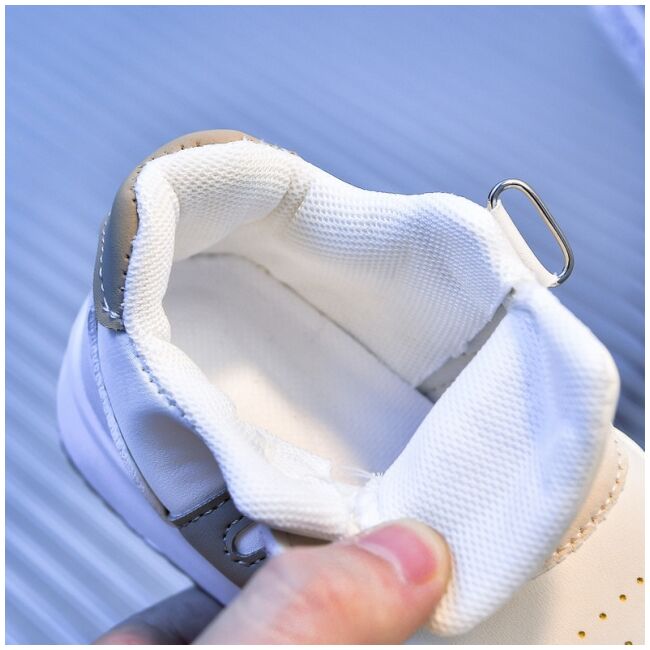 Adidasi albi cu insertii crem - sony mbhy892-3-bo1