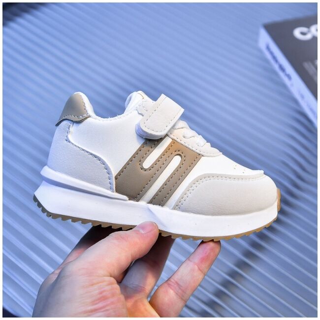 Adidasi albi cu insertii crem - sony mbhy892-3-bo1