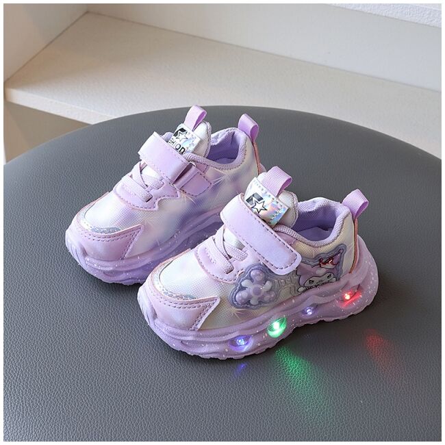 Adidasi cu luminite in nuante lila - cute doll mdk556-2-sa52
