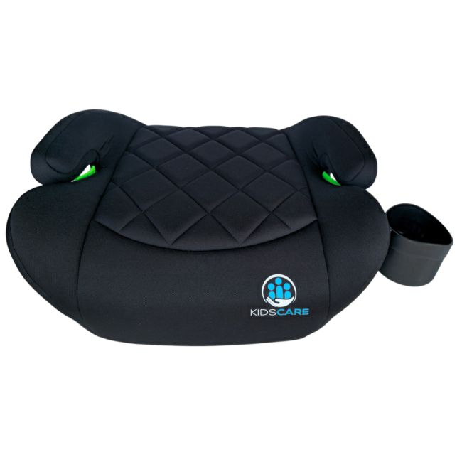 Inaltator auto copii KidsCare FixiGo cu Isofix, 125-150cm, husa lavabila, Negru, omologat R129 i-Size SUPKC_Fixigo_negru