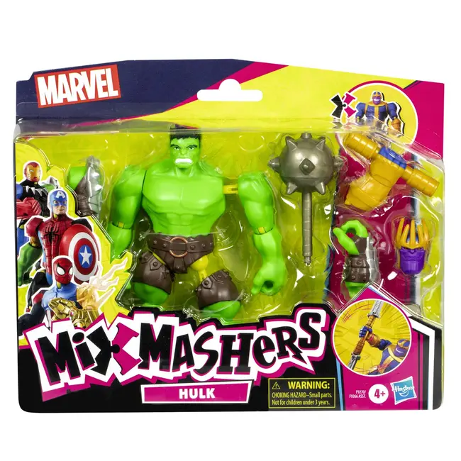 MARVEL AVENGERS MIX MASHERS SET FIGURINA HULK 12CM SI ACCESORII VIVF9266_F9270