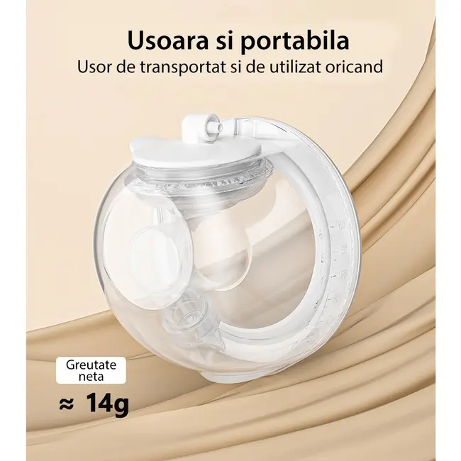 Pompa de san dubla, electrica si portabila Mamimo BP2401, hands free, cu 9 niveluri de aspiratie si 9 niveluri de masaj SUPMMM_BP2401