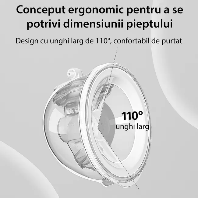 Pompa de san dubla, electrica si portabila Mamimo BP2401, hands free, cu 9 niveluri de aspiratie si 9 niveluri de masaj SUPMMM_BP2401