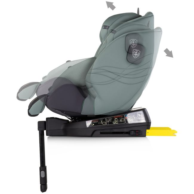 Scaun auto Chipolino Premium I-Size 40-150 cm cu sistem Isofix basil HUBSTKPR02504BA