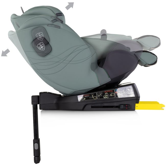 Scaun auto Chipolino Premium I-Size 40-150 cm cu sistem Isofix basil HUBSTKPR02504BA