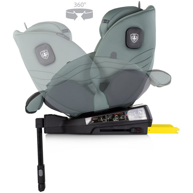 Scaun auto Chipolino Premium I-Size 40-150 cm cu sistem Isofix basil HUBSTKPR02504BA