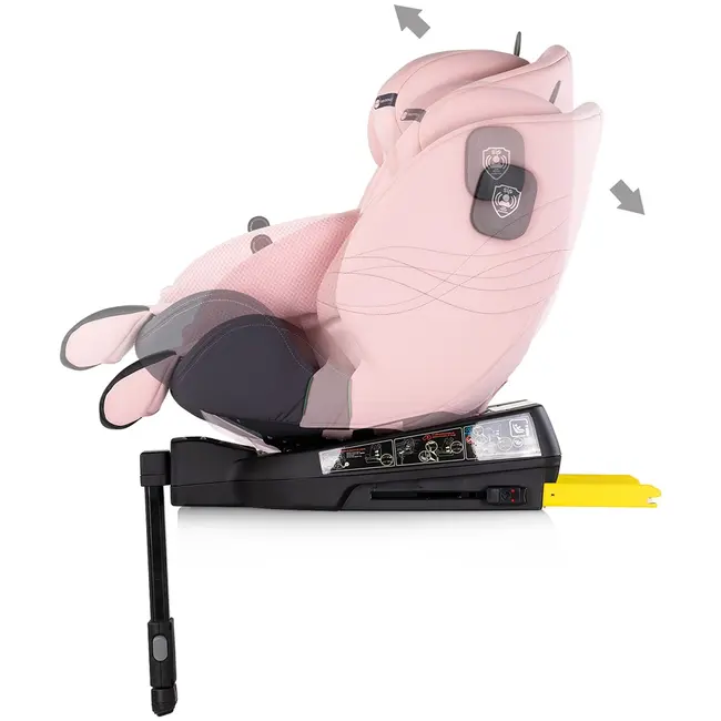Scaun auto Chipolino Premium I-Size 40-150 cm cu sistem Isofix pink marshmallow HUBSTKPR02505PM