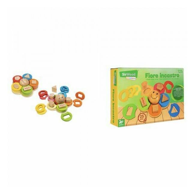 Set forme geometrice Globo stivuibile din lemn SOLGL40886