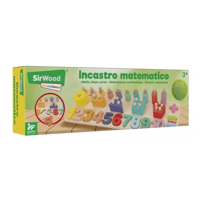 Set matematica 3 in 1 din lemn Globo SOLGL40887