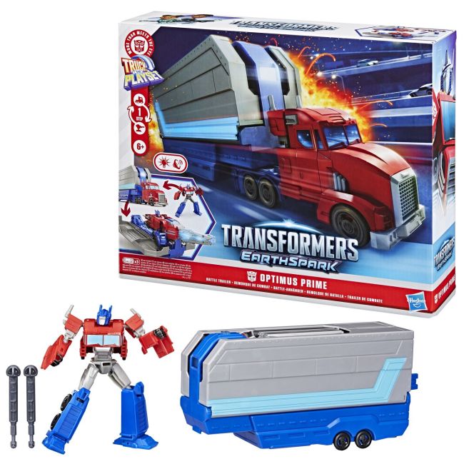 TRANSFORMERS EARTHSPARK CAMION CU REMORCA DE LUPTA OPTIMUS PRIME VIVG0750