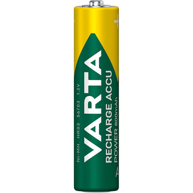 Acumulatori Varta Power, HR03, AAA, 800 mAh, 4 bucati/set BPTCVR221002