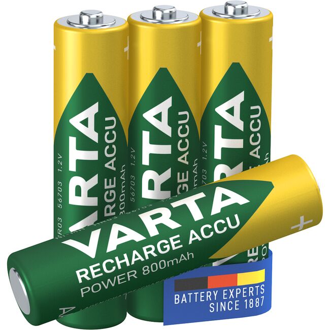Acumulatori Varta Power, HR03, AAA, 800 mAh, 4 bucati/set BPTCVR221002