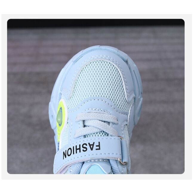 Adidasi bleu cu luminite - panda eyes mbc02-3-sa53