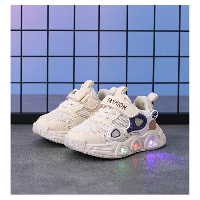 Adidasi ivoire cu luminite - panda eyes mdc02-1-sa53