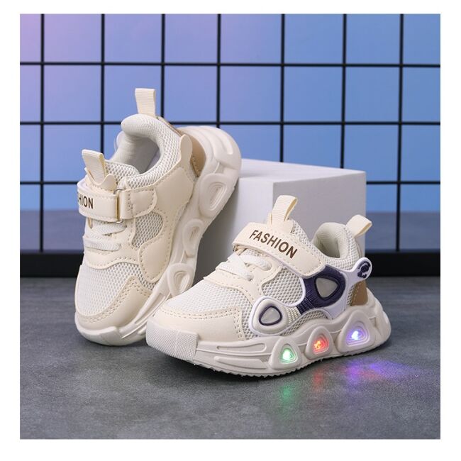 Adidasi ivoire cu luminite - panda eyes mdc02-1-sa53