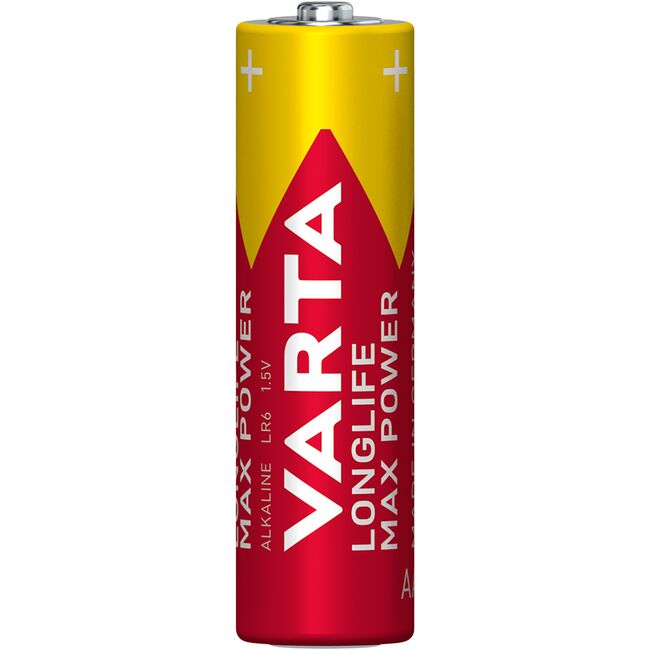 Baterii Varta Longlife Max Power, LR6, AA, alcaline, 1.5 V, 4 bucati/set BPTCVR110001