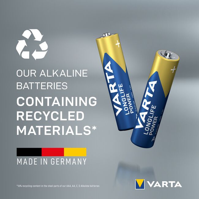 Baterii Varta Longlife Power, AAA, LR3, 24 bucati/set BPTCVR120003