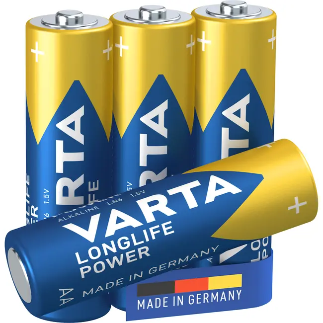 Baterii Varta Longlife Power, LR6, AA, alcaline, 1.5 V, 4 bucati/set BPTCVR120001