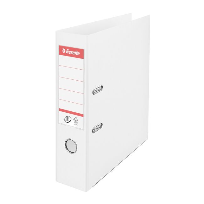 Biblioraft Esselte No.1 Power, PP/PP, A4, 75 mm, VIVIDA alb BPTCSL1101
