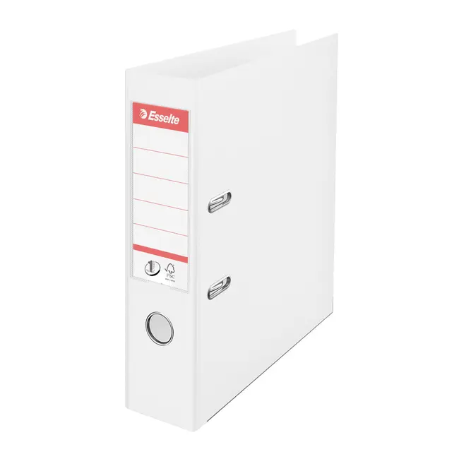 Biblioraft Esselte No.1 Power, PP/PP, A4, 75 mm, VIVIDA alb BPTCSL1101