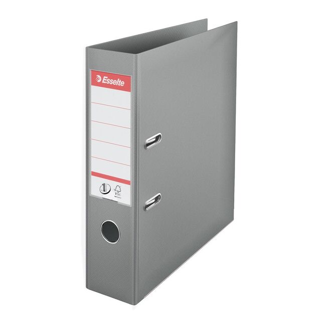 Biblioraft Esselte No.1 Power, PP/PP, A4, 75 mm, gri BPTCSL1108