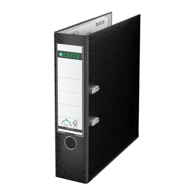 Biblioraft Leitz 180&ordm;, PP, A4, 80mm, negru BPTCSL1503