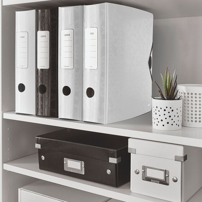 Biblioraft Leitz 180° Active WOW, polyfoam, A4, 82 mm, alb BPTCSL060001