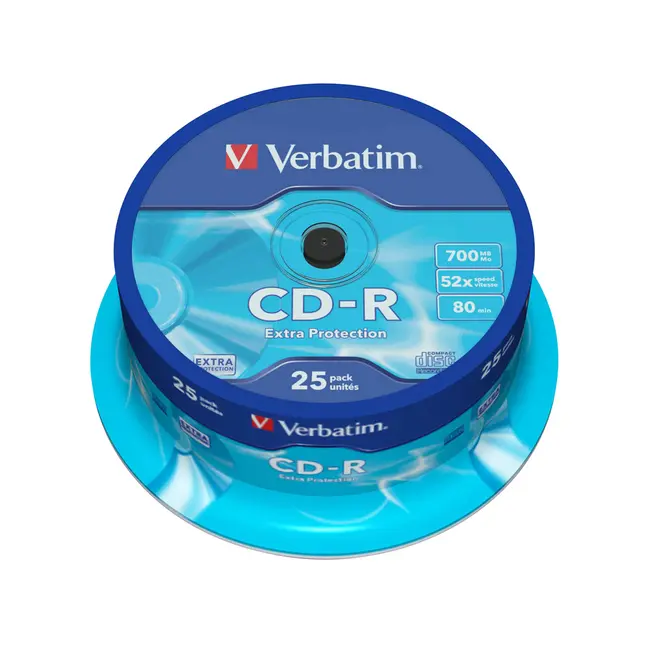 CD-R Verbatim, 52x, 700 MB, 25 bucati/cake BPTCVB0096