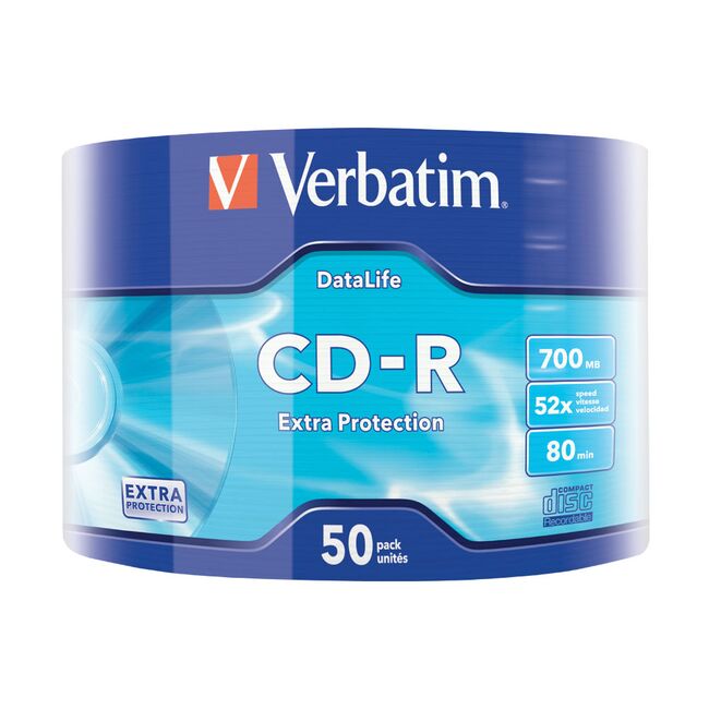 CD-R Verbatim, 52x, 700 MB, 50 bucati/shrink BPTCVB010102