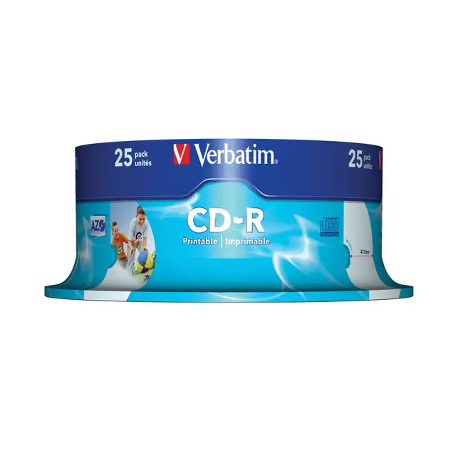 CD-R printabil Verbatim, 52x, 700 MB, 25 bucati/cake BPTCVB00913