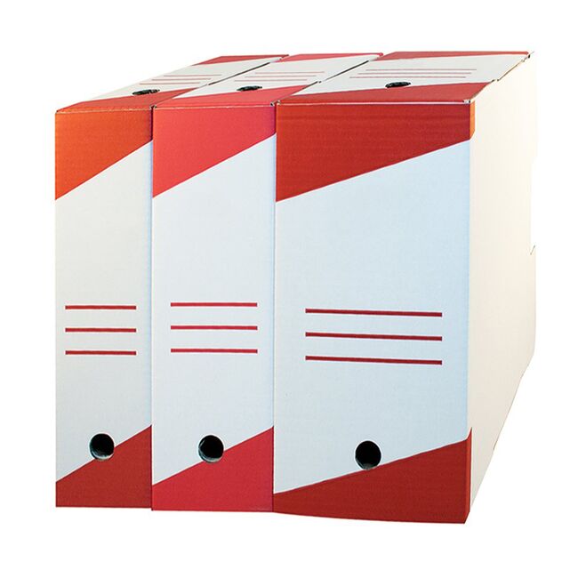 Cutie de arhivare, 330x255x100 mm, alb, 10 bucati/set BPTCAB07117B