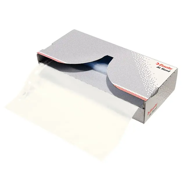 Dispenser folii de protectie Esselte, A4, standard, 43 microni, cutie de  50 buc BPTCSL2042