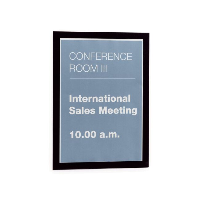 Display magnetic Durable Duraframe, A4, negru, 2 bucati/set BPTCDB487201