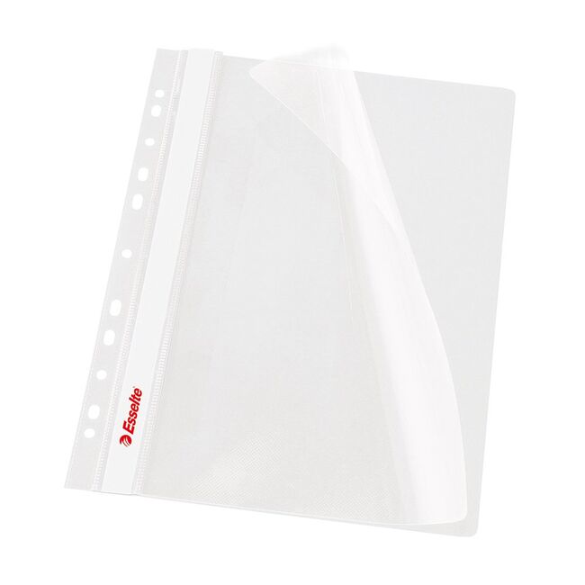 Dosar PP cu multiperforatii Esselte VIVIDA, A4, alb, 10 buc/set BPTCSL000131