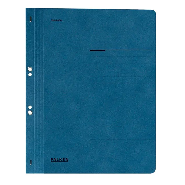 Dosar cu gauri 1/1 Lux Falken, carton, 250 g/mp, albastru BPTCFA0923
