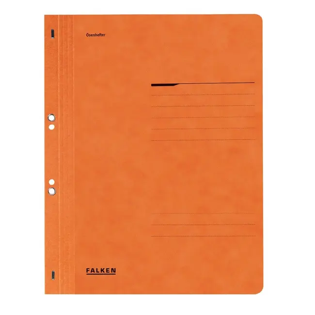 Dosar cu gauri 1/1 Lux Falken, carton, 250 g/mp, portocaliu BPTCFA0926