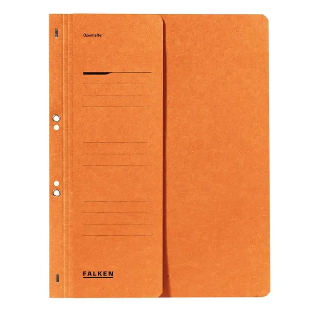 Dosar cu gauri 1/2 Lux Falken, carton, 250 g/mp, portocaliu BPTCFA0936