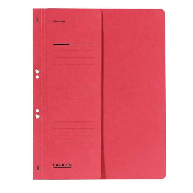 Dosar cu gauri 1/2 Lux Falken, carton, 250 g/mp, rosu BPTCFA0932