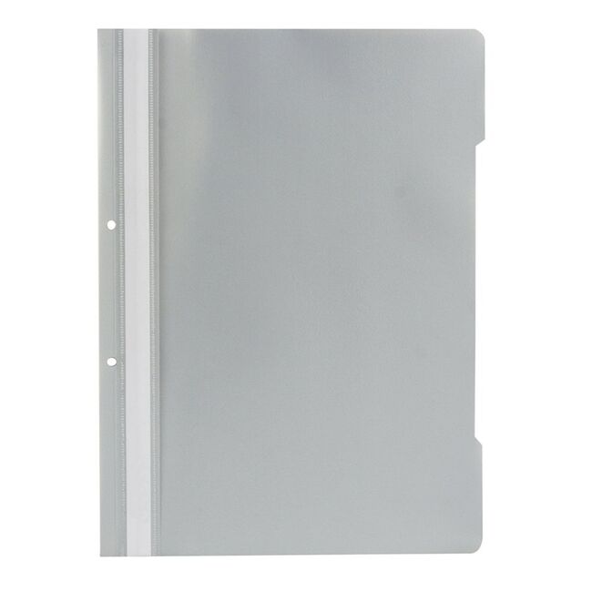 Dosar cu sina si 2 perforatii Noki, gri, 50 bucati/set BPTCLM029
