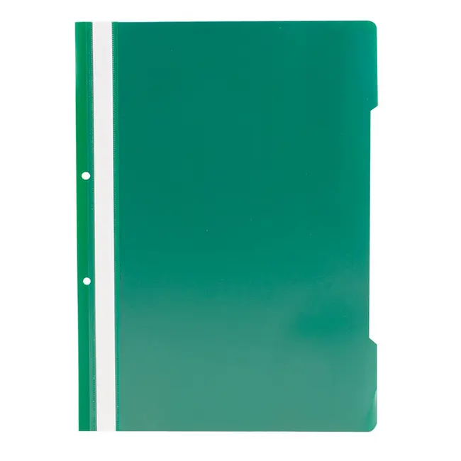 Dosar cu sina si 2 perforatii Noki, verde, 25 bucati/set BPTCLM012