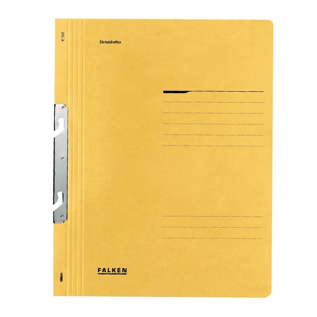 Dosar de incopciat 1/1 Lux Falken, carton, 250 g/mp, galben BPTCFA0905