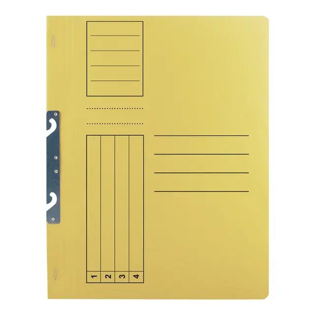 Dosar incopciat 1/1 Basic, carton, galben, 10 bucati/set BPTCRQ010635