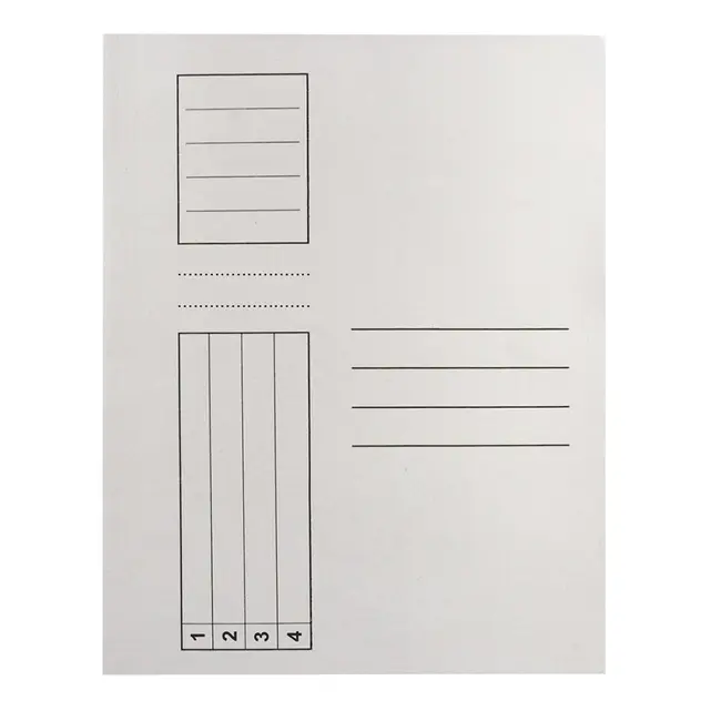 Dosar simplu, carton, alb, 25 bucati/set BPTCDL2509